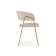 Стул на металлокаркасе Kamelia 1 beige / gold