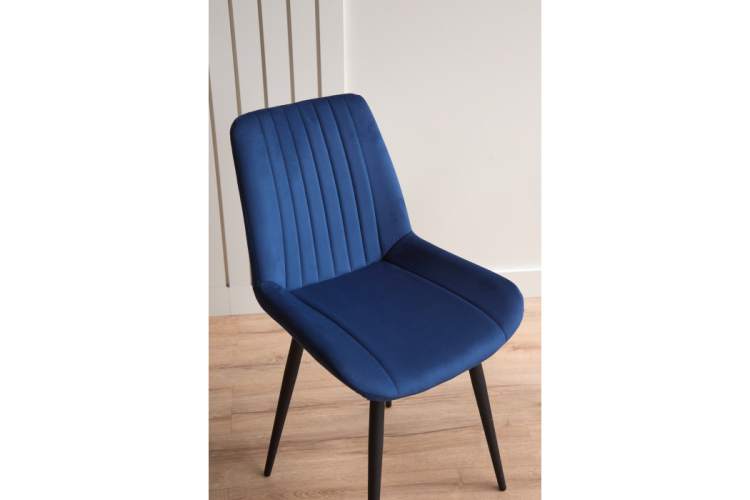 Стул на металлокаркасе Седа синий (zd 798) / черный np-6