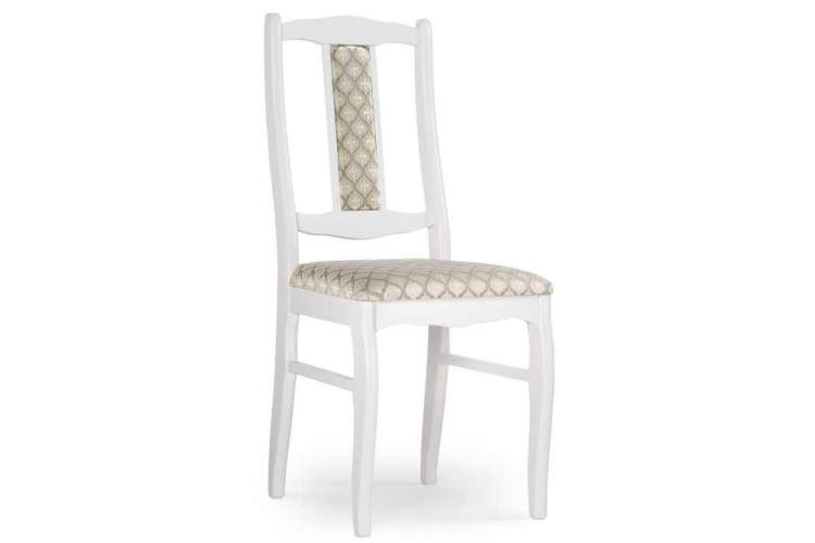 Стул деревянный Киприан белый / бежевый