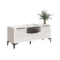 ТВ-тумба Иадама белый / белый глянец