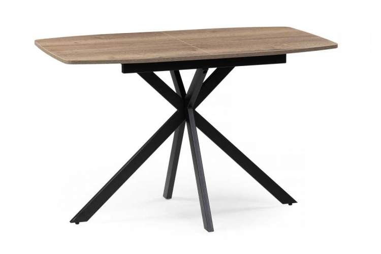 Стол деревянный Тамаса 120(150)х70х76 дуб галифакс табак / черный