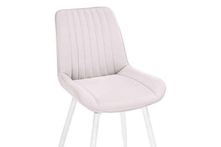 Стул на металлокаркасе Седа К крутящийся молочный / белый-6