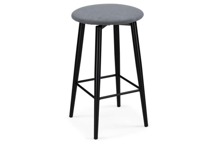 Барный стул Гангток крутящийся сильвер / черный матовый-2