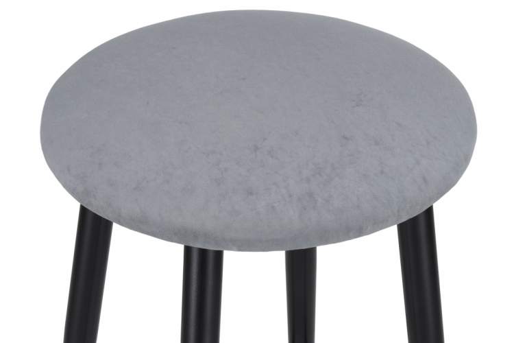 Барный стул Гангток крутящийся сильвер / черный матовый-4