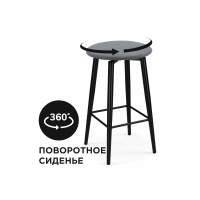 Барный стул Барный стул Гангток крутящийся сильвер / черный матовый Барный стул Барный стул Гангток крутящийся сильвер / черный матовый