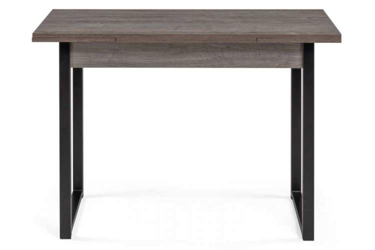 Стол деревянный Форли 110(170)х67х77 рошелье / черный матовый-1