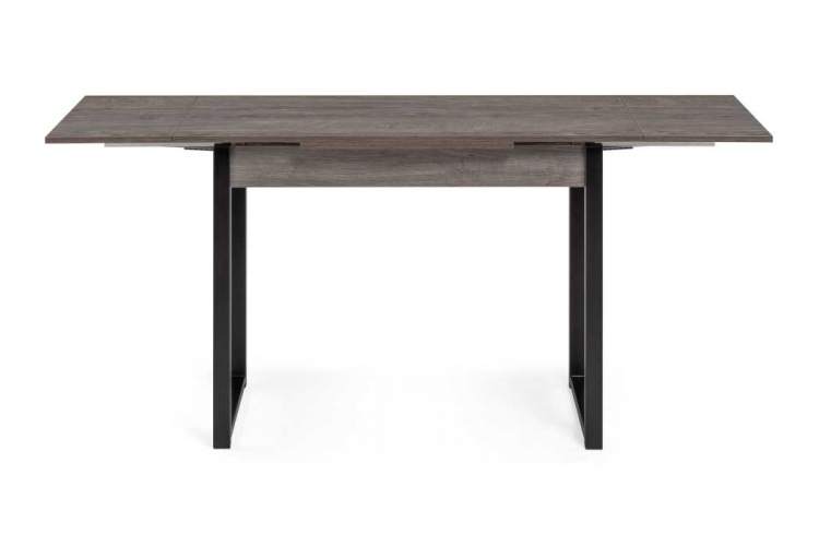 Стол деревянный Форли 110(170)х67х77 рошелье / черный матовый-2