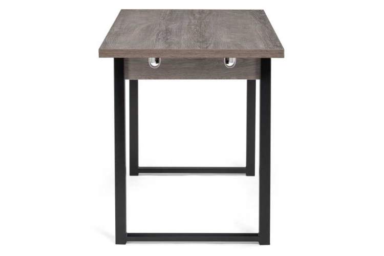 Стол деревянный Форли 110(170)х67х77 рошелье / черный матовый-3