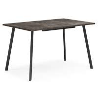 Стол деревянный Кортни 117 (157) x 77 бетон темный / черный матовый