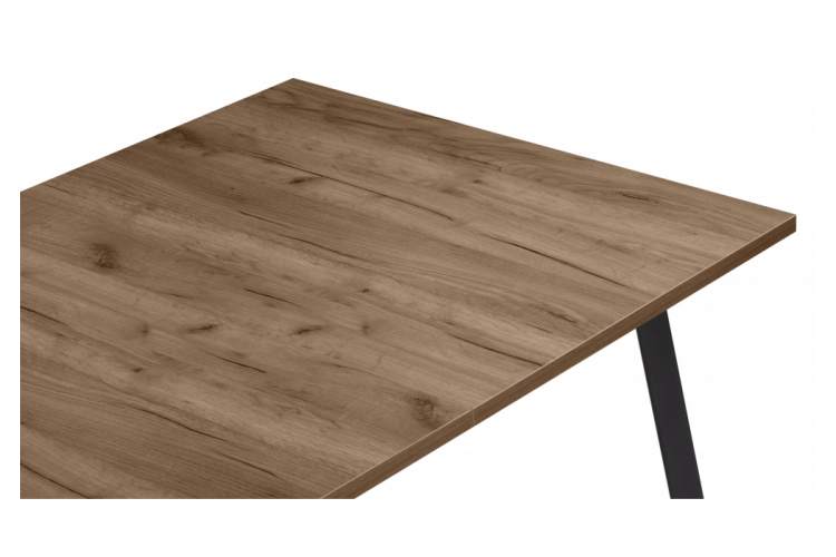 Стол деревянный Кортни 117 (157) x 77 дуб крафт табачный / черный матовый-13