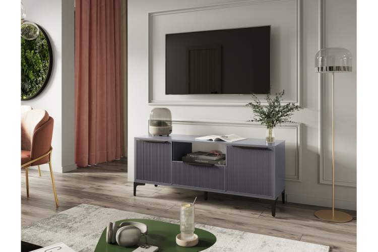 ТВ-тумба Иадама графит / графит софт-1