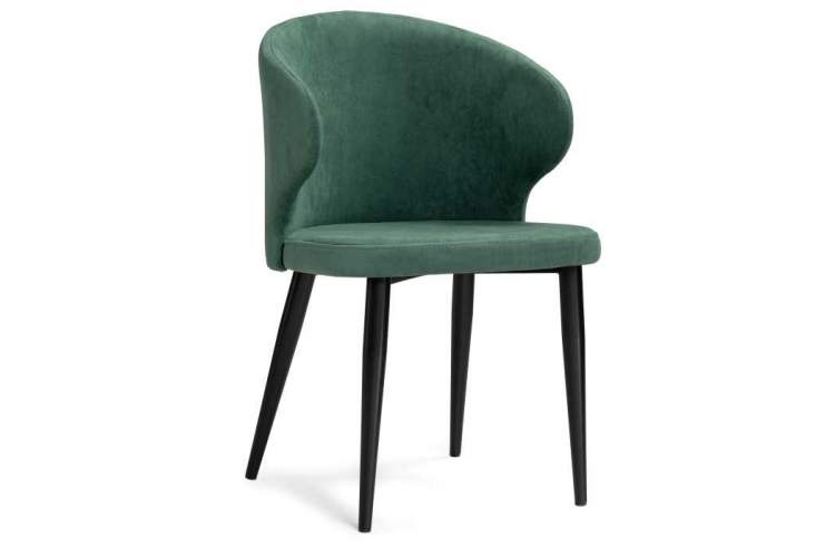 Стул на металлокаркасе Алсисар катания изумруд / черный