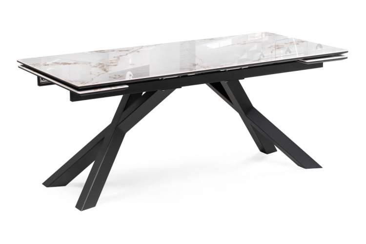 Керамический стол Хеме 180(240)х90х77 черный