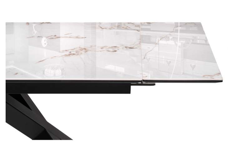 Керамический стол Хеме 180(240)х90х77 черный-7