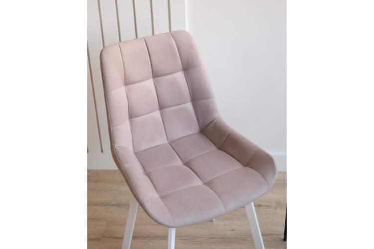 Стул на металлокаркасе Челси П латте (zd 290) / белый-6