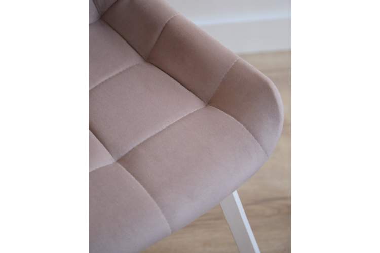 Стул на металлокаркасе Челси П латте (zd 290) / белый-7