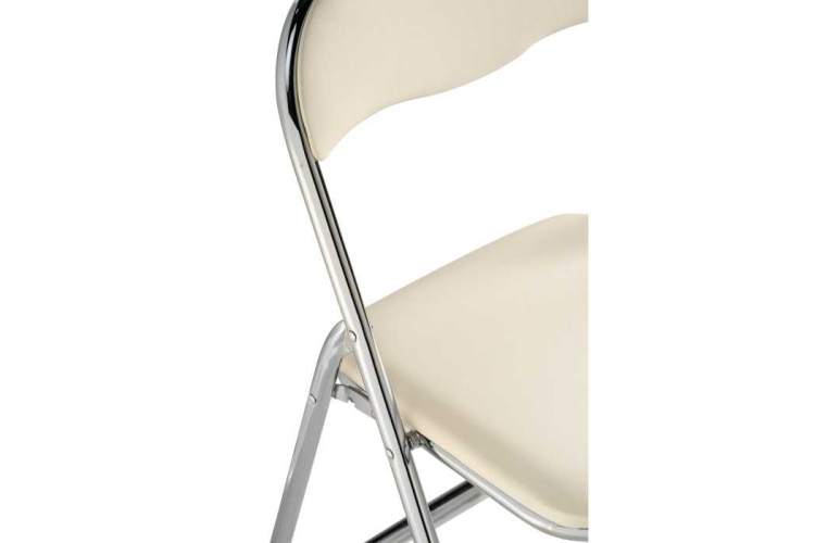 Fold 1 складной beige / chrome Стул на металлокаркасе-6