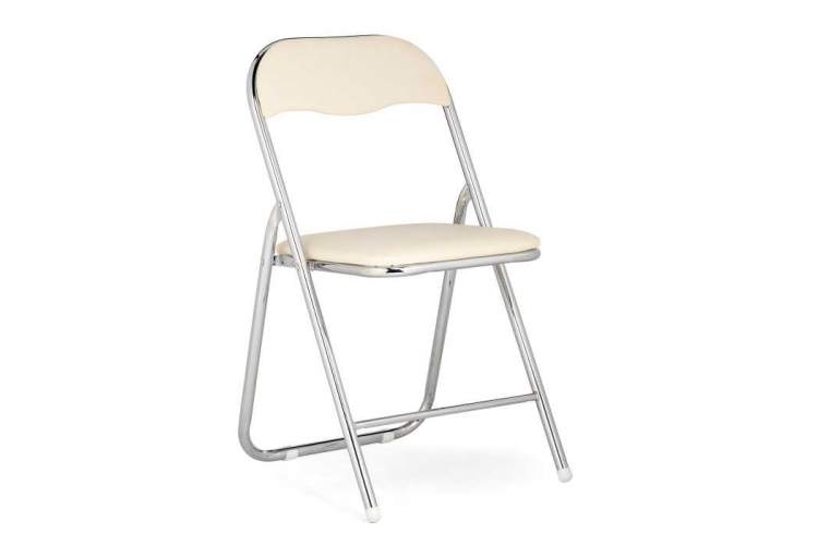 Fold 1 складной beige / chrome Стул на металлокаркасе