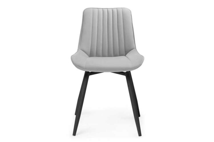 Стул на металлокаркасе Седа крутящийся светло-серый / черный-2