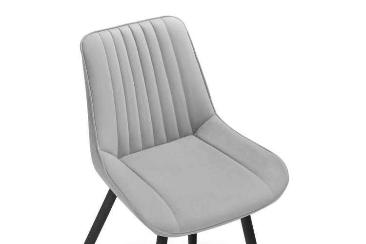 Стул на металлокаркасе Седа крутящийся светло-серый / черный-6