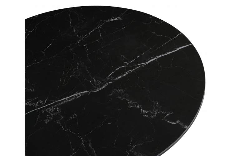 Керамический стол Вивиен 90х90х75 черный мрамор shakespeare black / черный-7