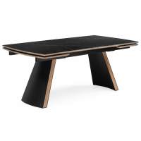 Керамический стол Симмонс 180(260)x90 shakespeare black / черный