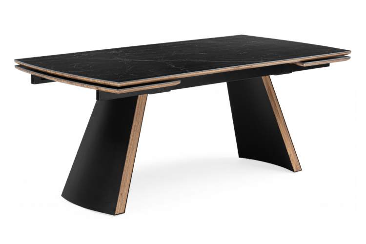 Керамический стол Симмонс 180(260)x90 shakespeare black / черный