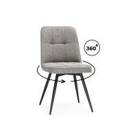 Стул на металлокаркасе Texas 4 поворотный бежевый / черный