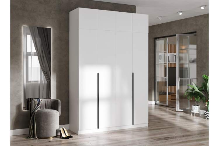 Шкаф Широн 1600 белый / белый-1
