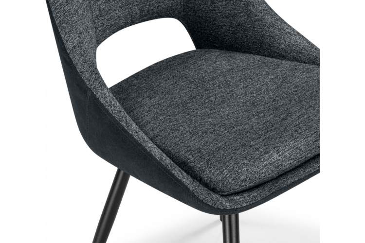 Стул на металлокаркасе Avianus вращающийся темно-серый / черный-10