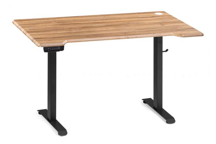 Компьютерный стол Маркос с механизмом подъема 140х80х75 дуб вотан / черный