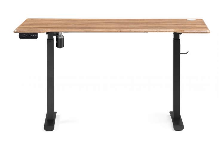 Компьютерный стол Маркос с механизмом подъема 140х80х75 дуб вотан / черный-2