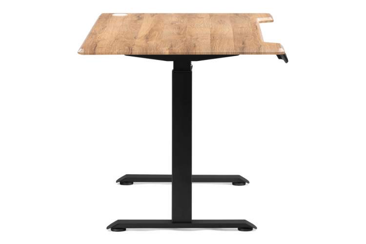 Компьютерный стол Маркос с механизмом подъема 140х80х75 дуб вотан / черный-4