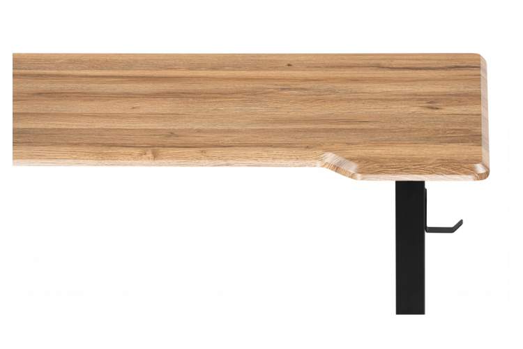 Компьютерный стол Маркос с механизмом подъема 140х80х75 дуб вотан / черный-7