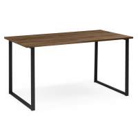 Стол деревянный Лиман 140 х 80 дуб крафт табачный / черный матовый