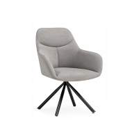 Стул на металлокаркасе Бартон 2 ткань мадера 22 / черный матовый