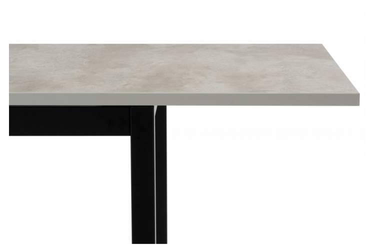 Стол деревянный Жаклин 120(170)x68 раздвижной лдсп / бетон метрополитен-9