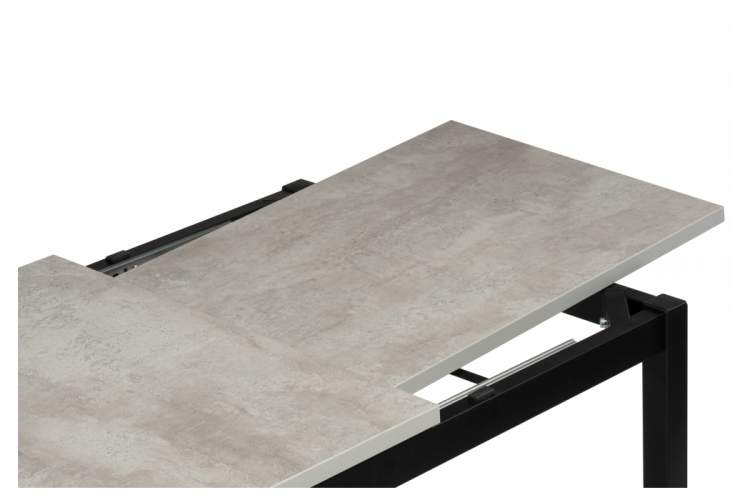 Стол деревянный Жаклин 120(170)x68 раздвижной лдсп / бетон метрополитен-10