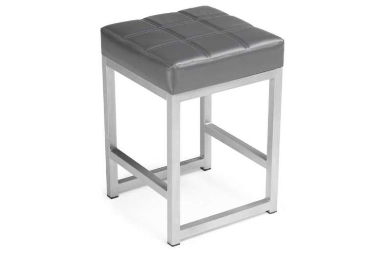 Табурет Khurkroks серый полимер / светлый мусс-1