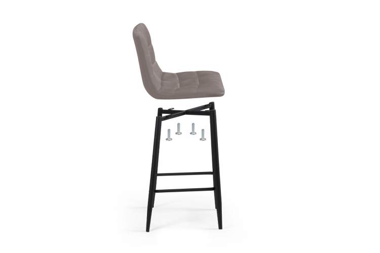 Барный стул полубарных Симпл 2 шт латте / черный-13