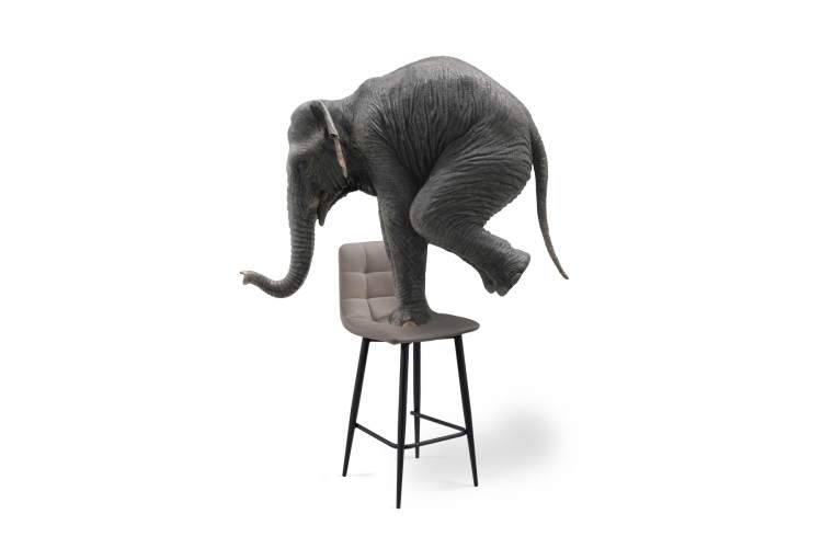 Барный стул полубарных Симпл 2 шт латте / черный-14