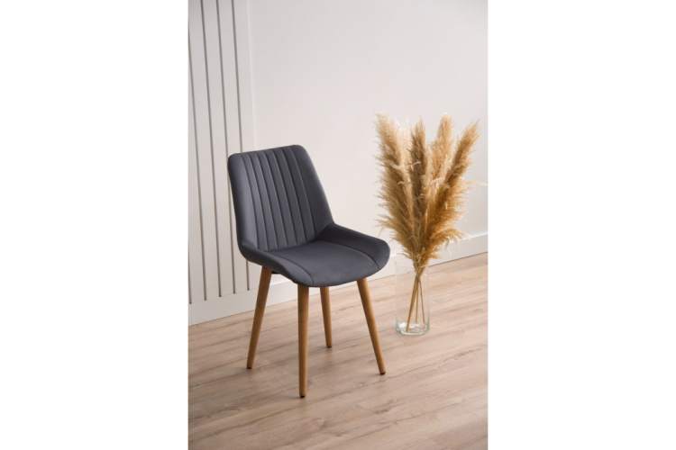 Стул деревянный Седа темно-серый (zd 995) / светлое дерево np-1