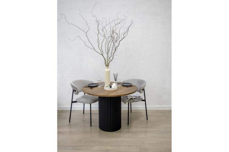 Стол деревянный Барел 100 орех кантри / черный-3