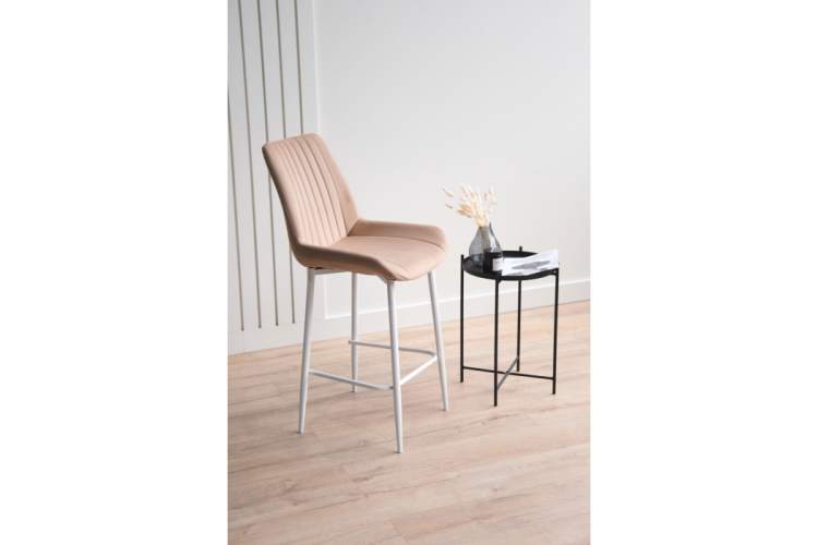 Барный стул Седа бежевый (zd 210) / белый-2