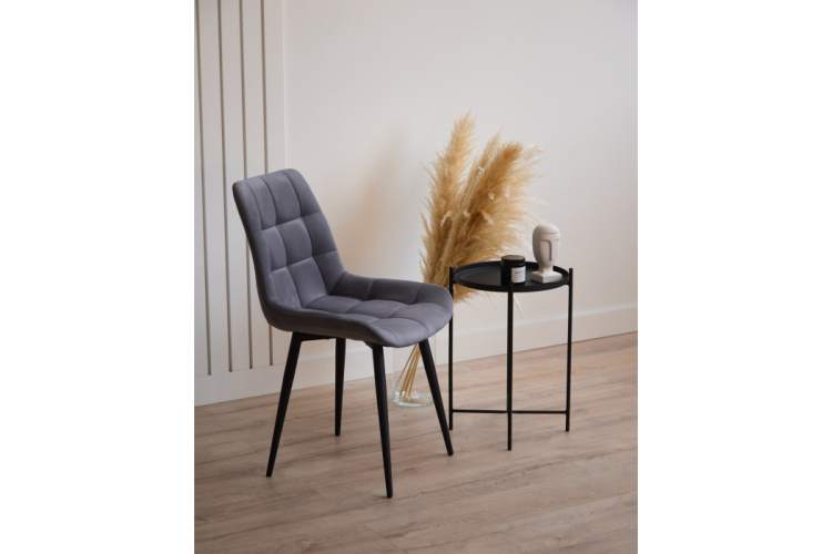 Стул на металлокаркасе Челси К темно-серый (zd 995) / черный np-2