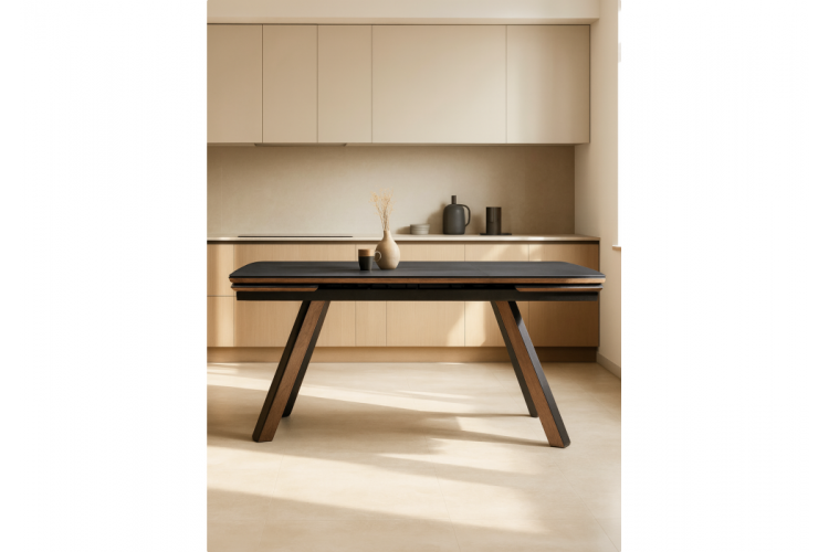 Керамический стол Симмонс 180(260)x90 shakespeare black / черный-1