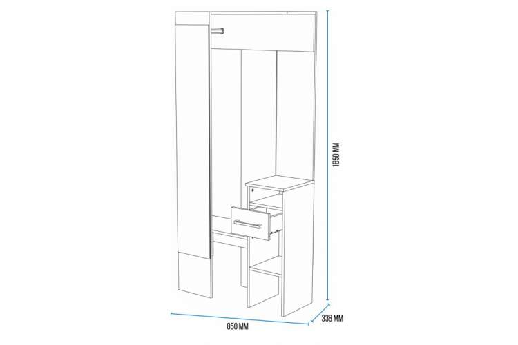 Прихожая Рогес анкор светлый-2