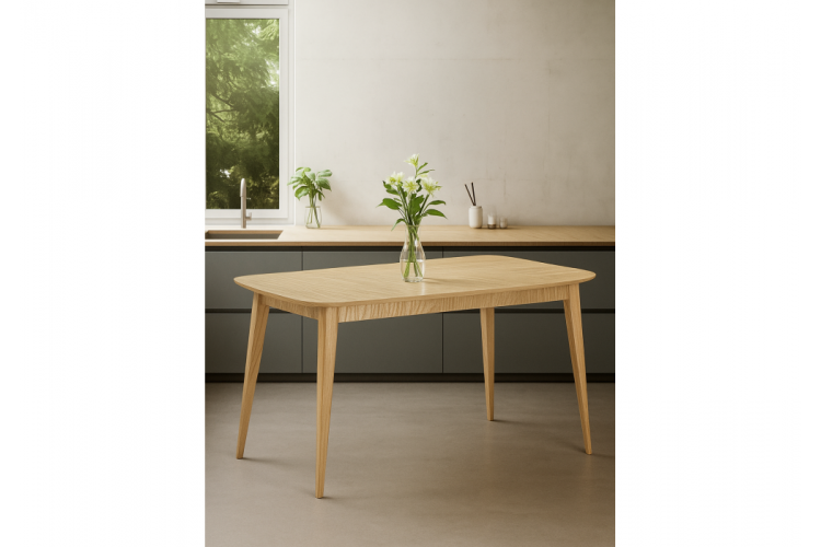 Стол деревянный Адель 145(190)x80 светлое дерево-1