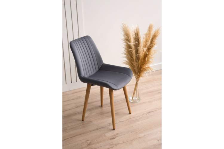 Стул деревянный Седа темно-серый (zd 995) / светлое дерево np-2