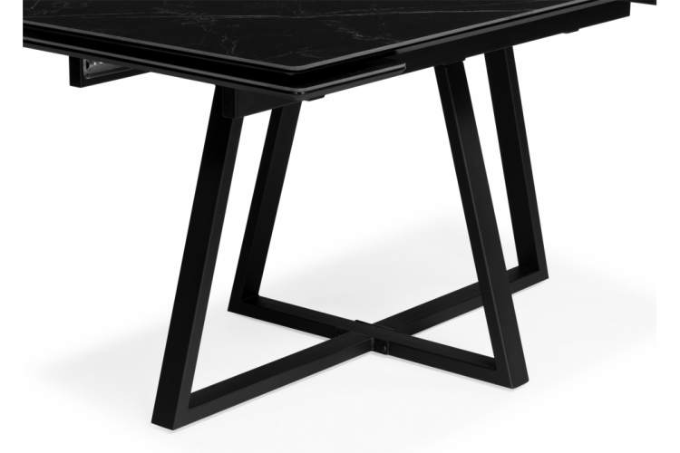 Керамический стол Памелла 120(180)х80 shakespeare black / черный-12